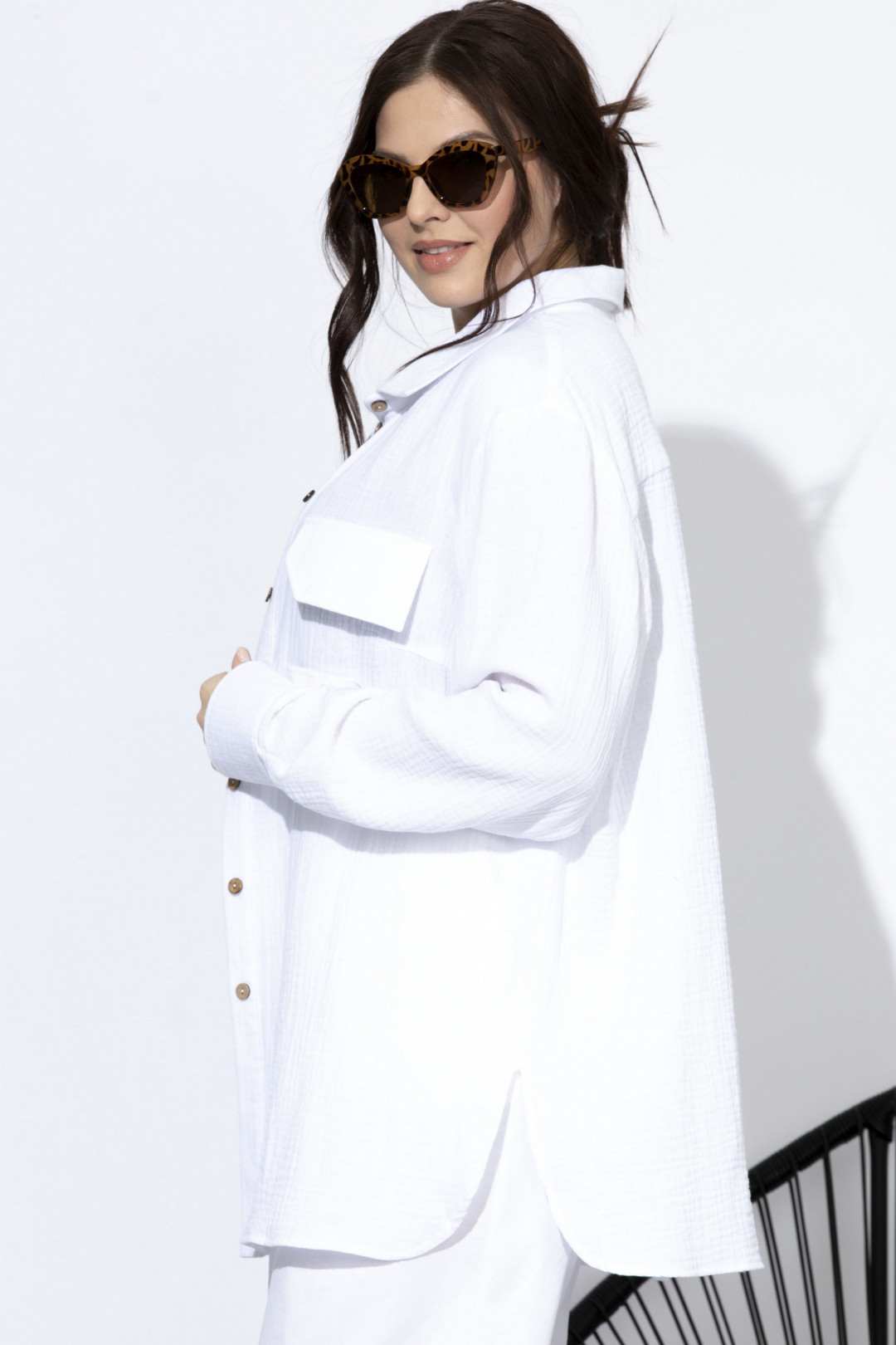 Рубашка SOVA 11157 белый - фото 3